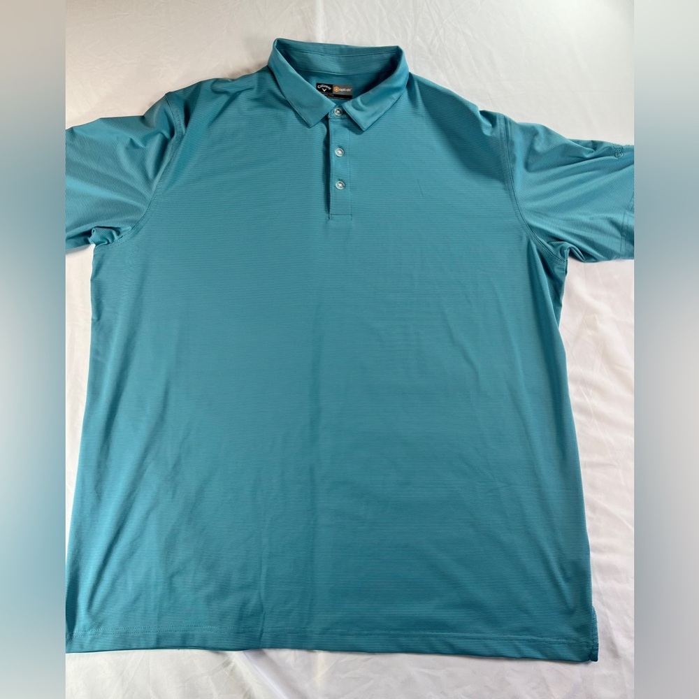 Men's Callaway Golf Opti-Dri Blue Polo Size XXL